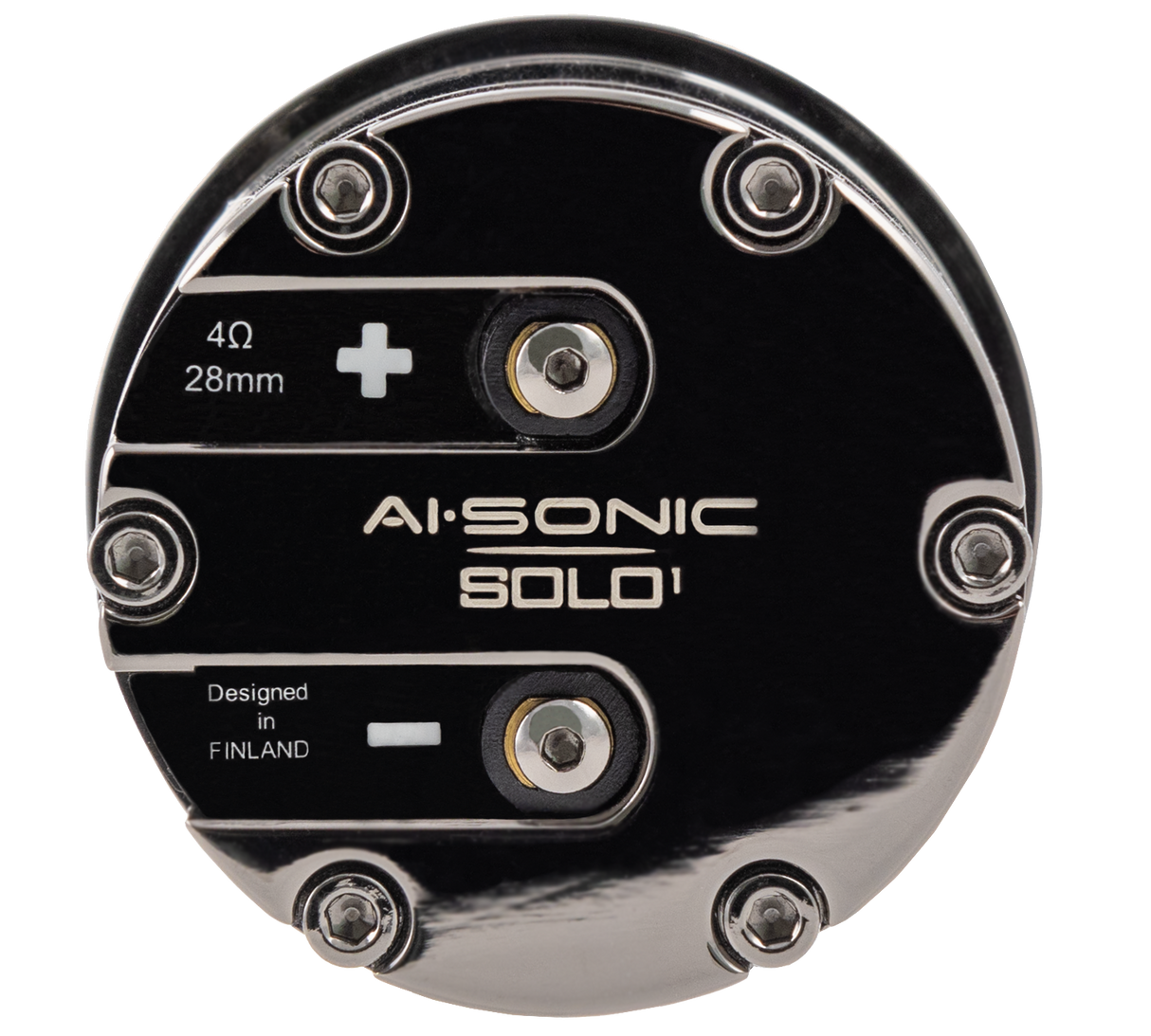 AI-SONIC SOLO 1 - galinė panelė su jungtimis ir specifikacija