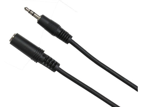 AIV 3,5mm AUX pratęsimo kabelis - 5,0 m - moteriška ir vyriška jungtys iš arti