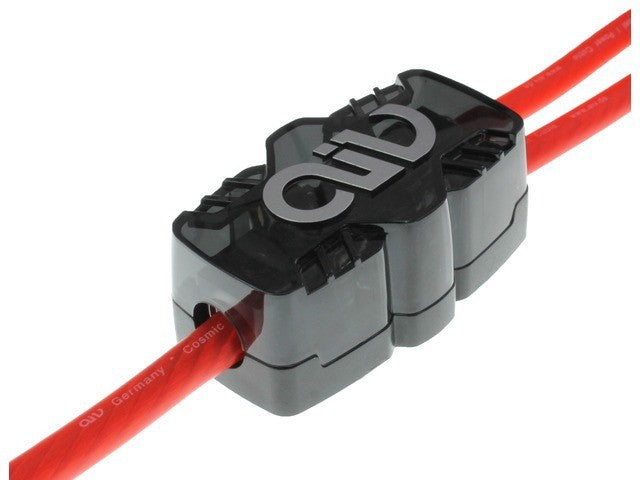 AIV Jakoblokki AGU-1x50/202x20/10 - Juodas dangtelis su logotipu ir laidais