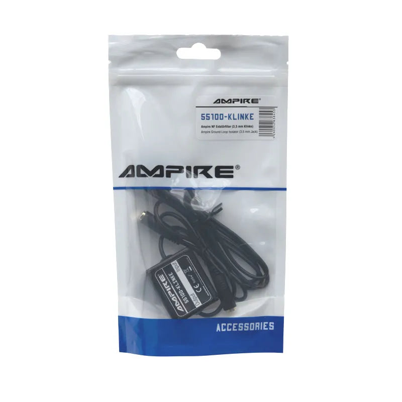 AMPIRE 55100-KLINKE, NF garso filtras - Pakuotė su laidais ir filtru