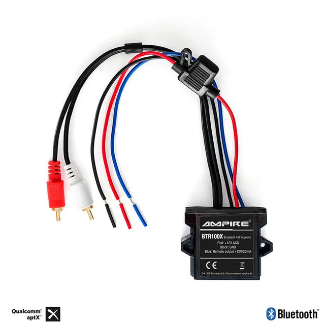 AMPIRE BTR100X, Bluetooth imtuvas su automatiniu nuotolinio valdymo pultu, RCA, aptX™