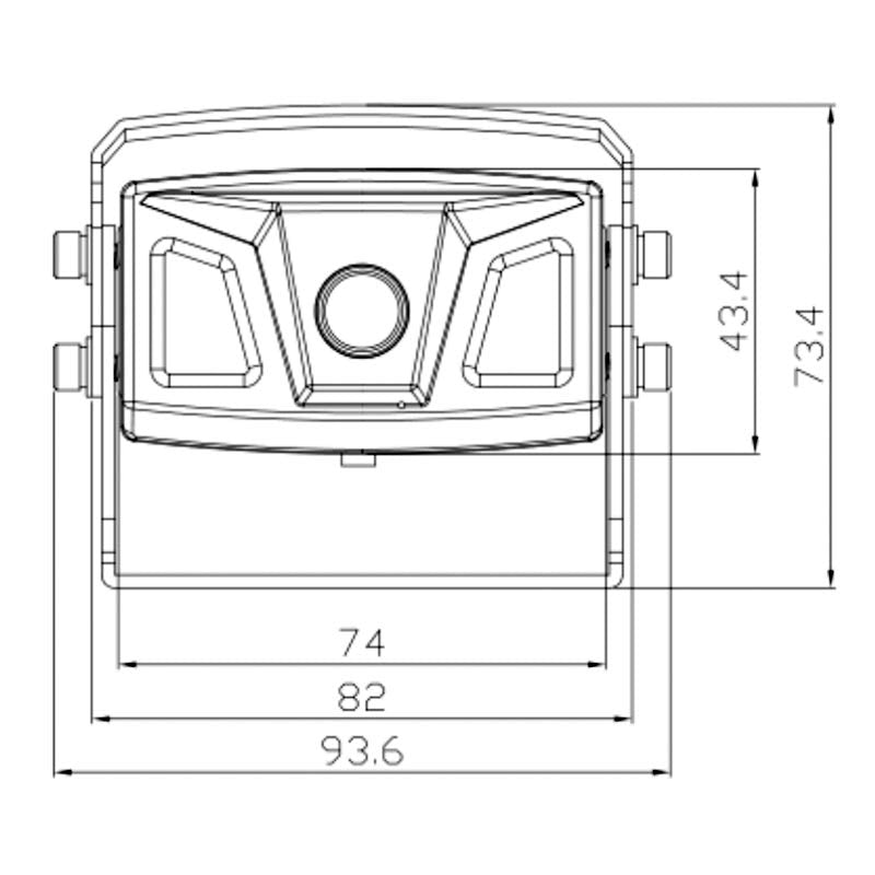 AMPIRE KVA300, galinio vaizdo kamera