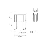 AMPIRE fuse hub for MINI flat plug fuse