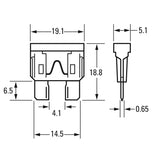 AMPIRE XSM10, saugiklių laikiklis (6–10 mm²) su ATO saugikliais