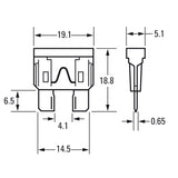 AMPIRE XSM10, vandeniui atsparus ATO saugiklio laikiklis (6–10 mm²)