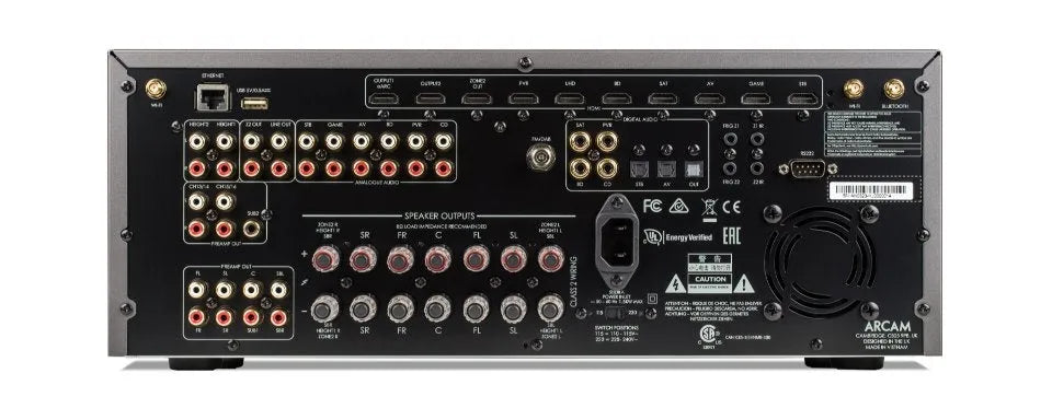 ARCAM AVR21, HDMI 2.1 aukštos galios AB klasės AV Resyveris-Stiprintuvas su Dirac Live, Dolby Atmos