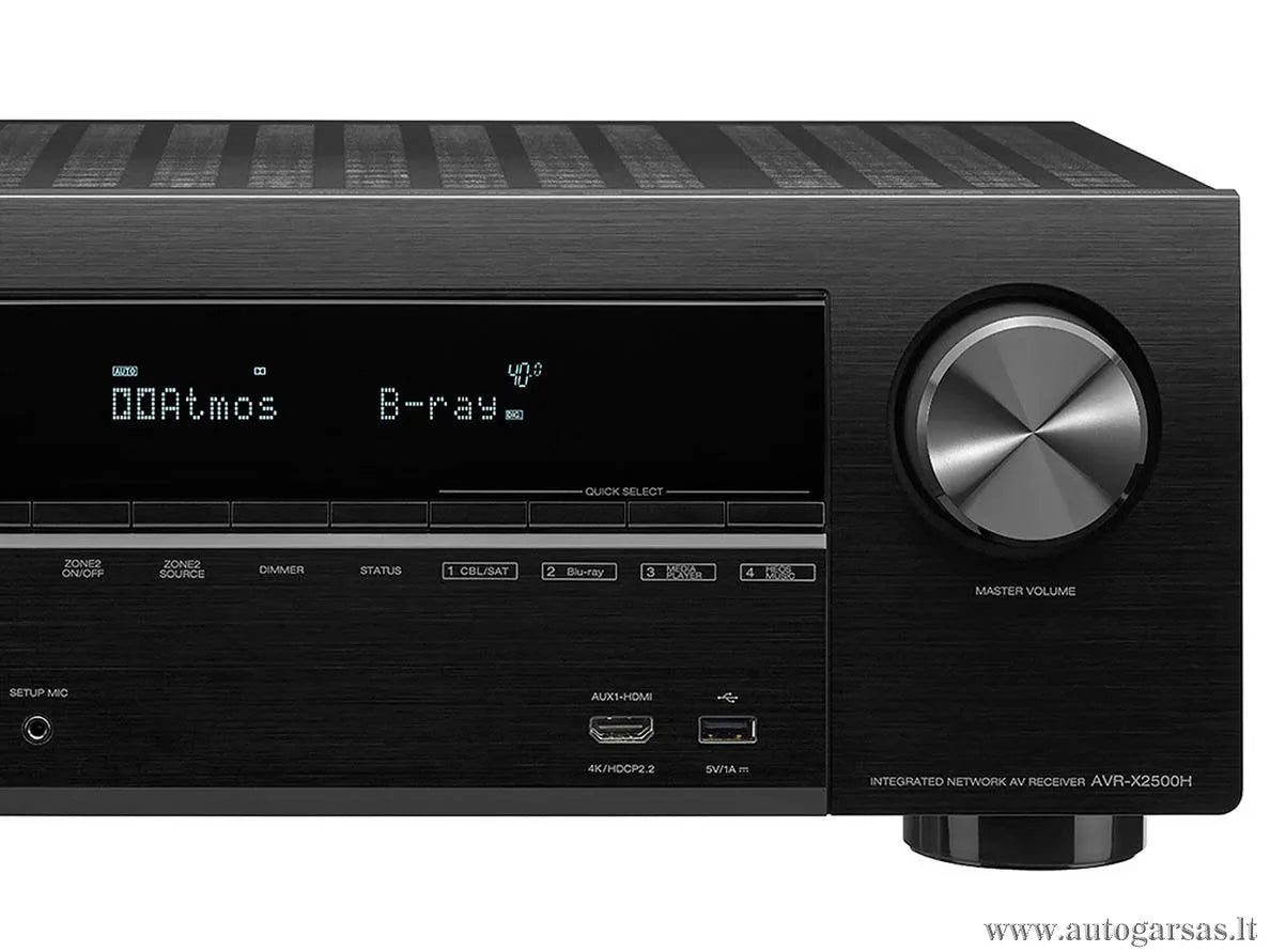AV resyveris Denon AVR-X2500H 7.2 kanalo namų kino stiprintuvas 7x95W