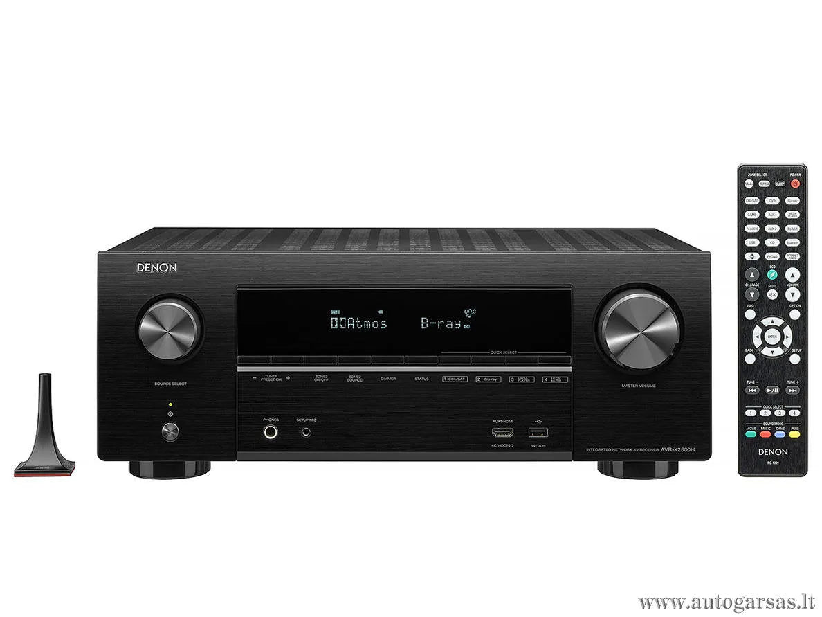 AV resyveris Denon AVR-X2500H 7.2 kanalo namų kino stiprintuvas 7x95W