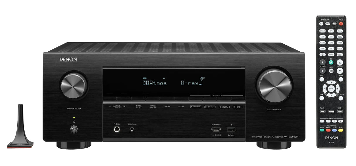 AV resyveris Denon AVR-X2600H, 7.2 kanalo namų kino stiprintuvas 7x150W 2600