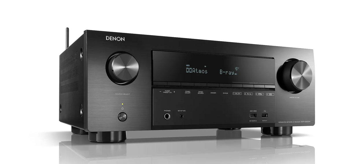 AV resyveris Denon AVR-X2600H, 7.2 kanalo namų kino stiprintuvas 7x150W 2600