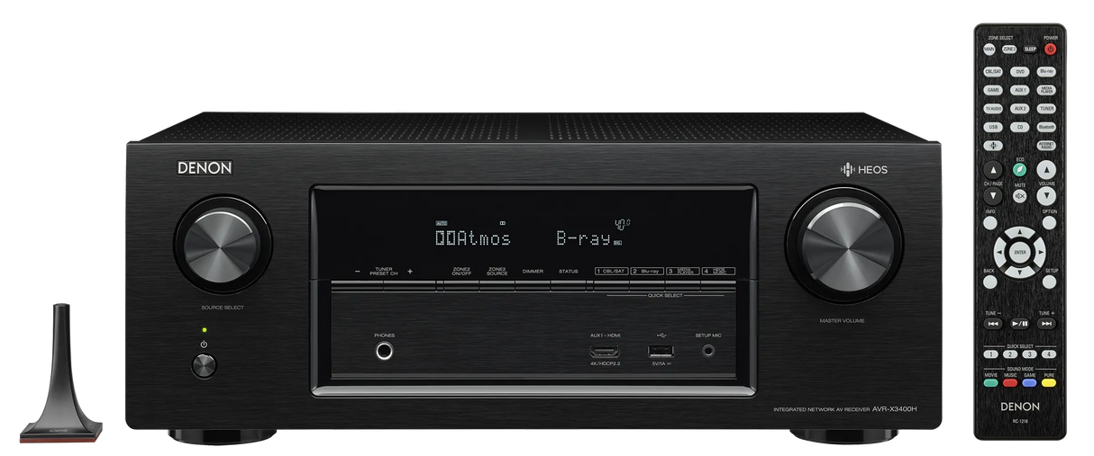 AV resyveris Denon AVR-X3400H 7.2 kanalo namų kino stiprintuvas 7x180W