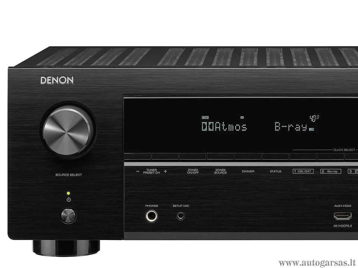AV resyveris Denon AVR-X3500H 7.2 kanalo namų kino stiprintuvas 7x105W