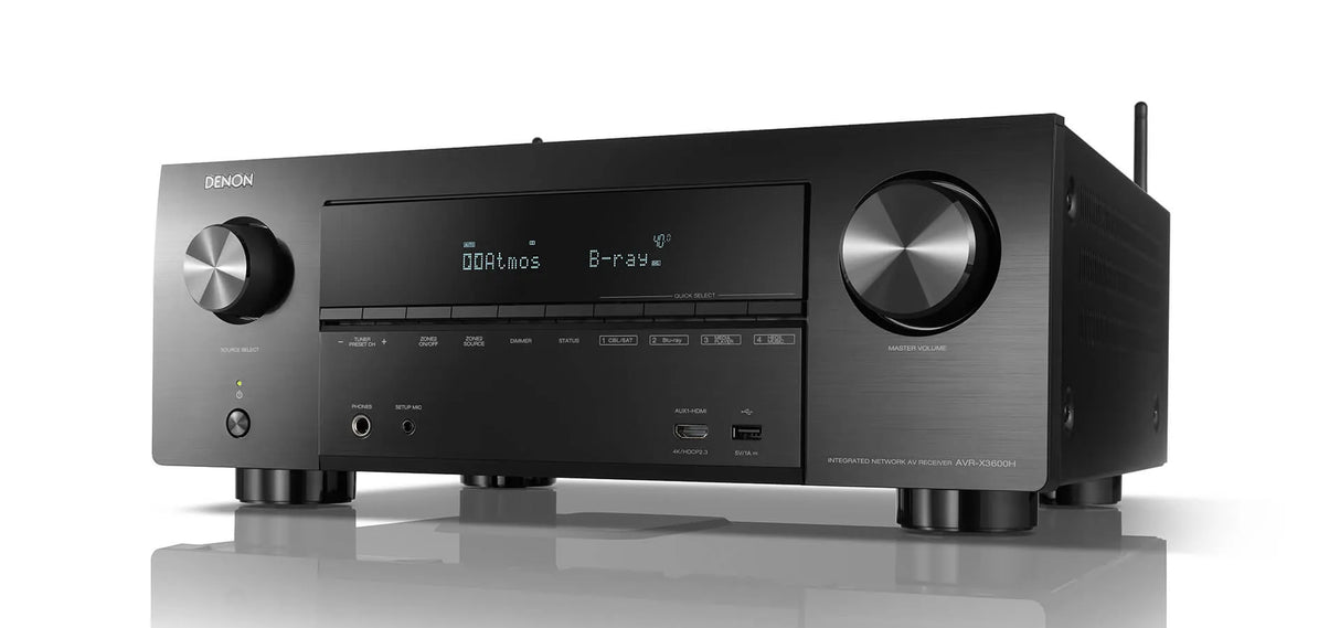 AV resyveris Denon AVR-X3600H 7.2 kanalo namų kino stiprintuvas 7x105W