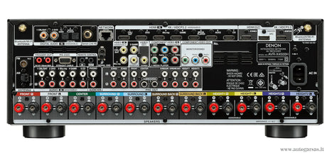 AV resyveris Denon AVR-X4500H 9.2 kanalo namų kino stiprintuvas 9x125W