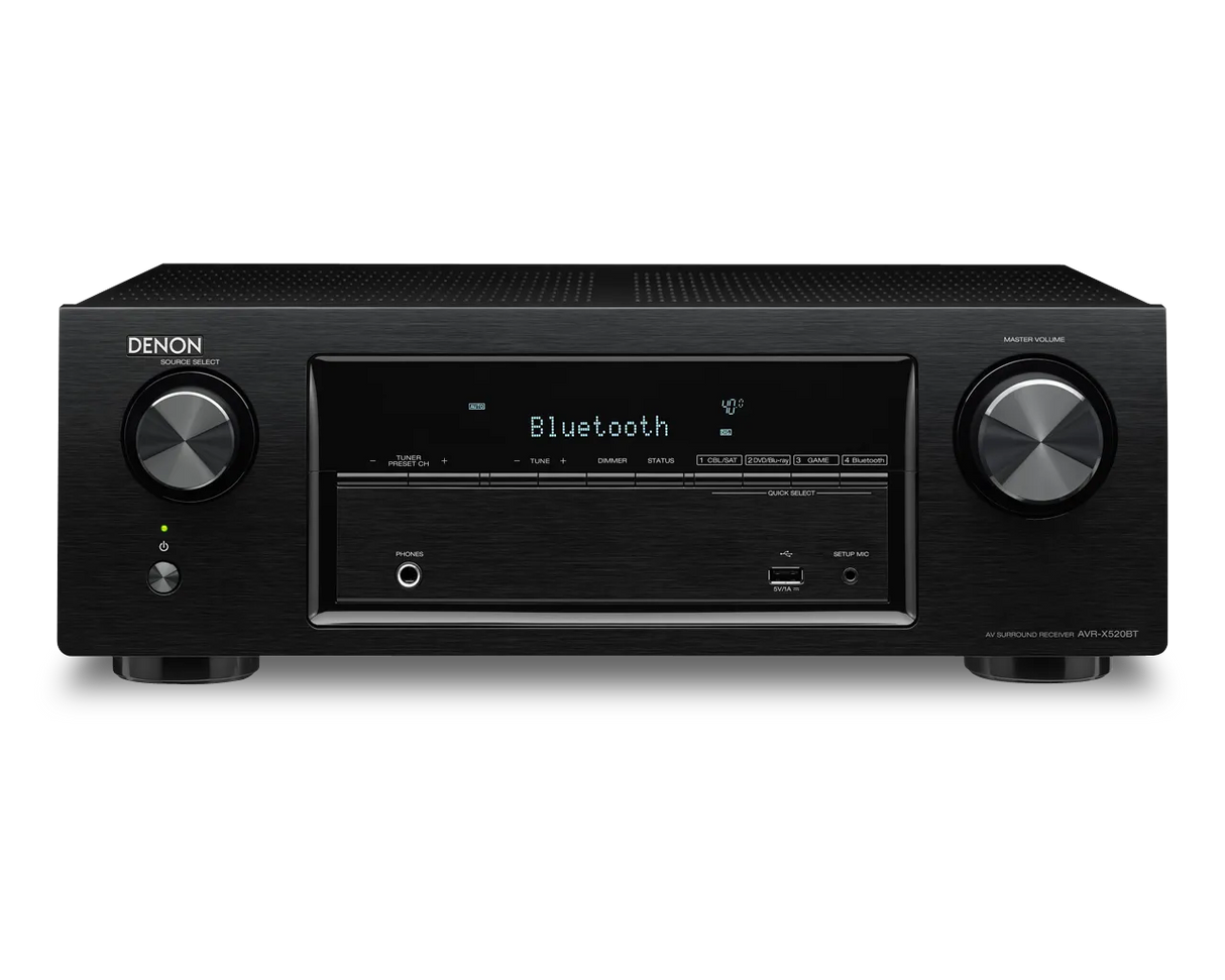 AV resyveris Denon AVR-X520BT 5.2 HD, 5x130W su Bluetooth