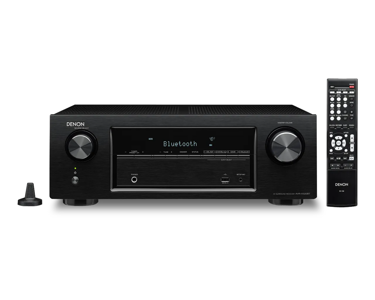 AV resyveris Denon AVR-X520BT 5.2 HD, 5x130W su Bluetooth