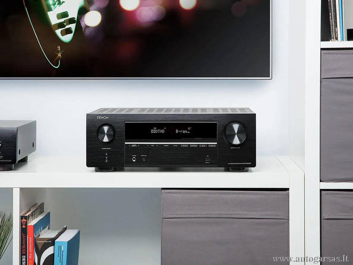 AV resyveris Denon AVR-X550BT 5.2 kanalo namų kino stiprintuvas 5x130W su Bluetooth
