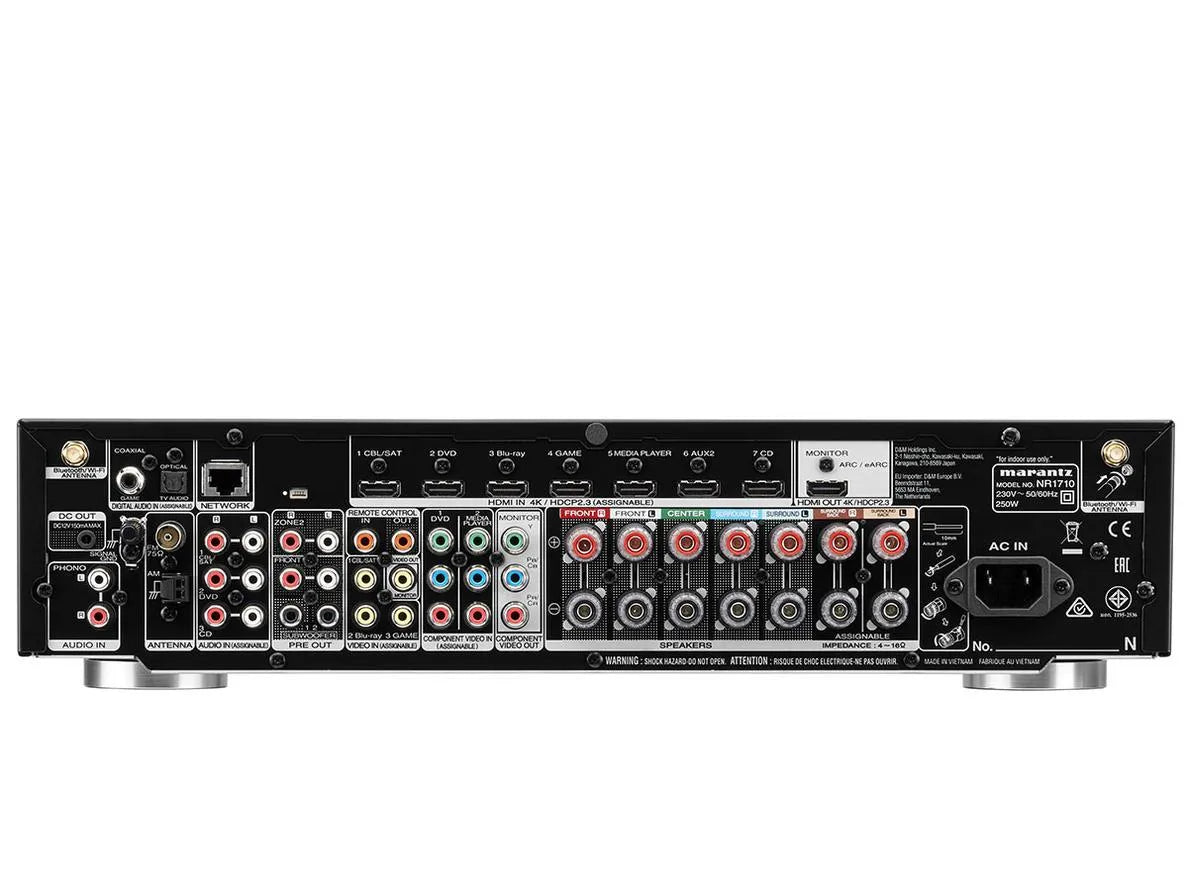 AV resyveris Marantz NR1710 7.2 kanalo namų kino stiprintuvas 7x50W