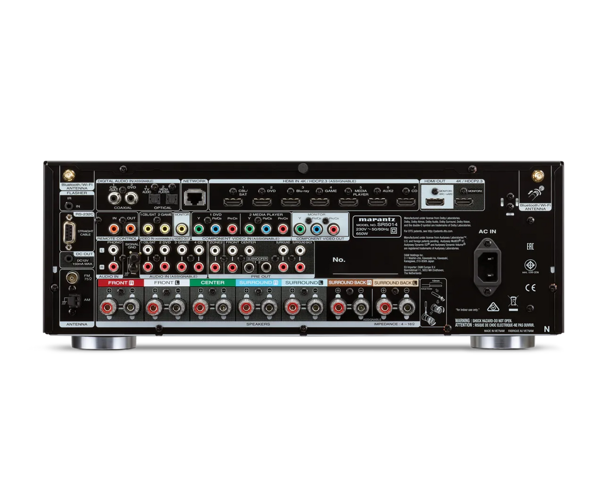 AV resyveris Marantz SR5014 7.2 kanalo namų kino stiprintuvas 7x100W