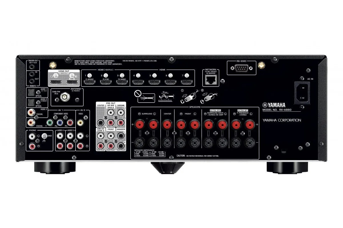 AV resyveris Yamaha RX-A880 7.2 kanalo namų kino stiprintuvas 7x160W