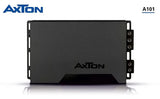 AXTON, A101 1-kanalo automobilinis garso stiprintuvas, 1x230W - šoninis vaizdas su jungtimis