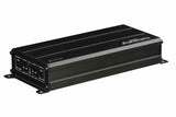 AXTON, A4120 4-kanalų automobilinis garso stiprintuvas, 4x60W - galinė panelė su jungtimis ir valdikliais