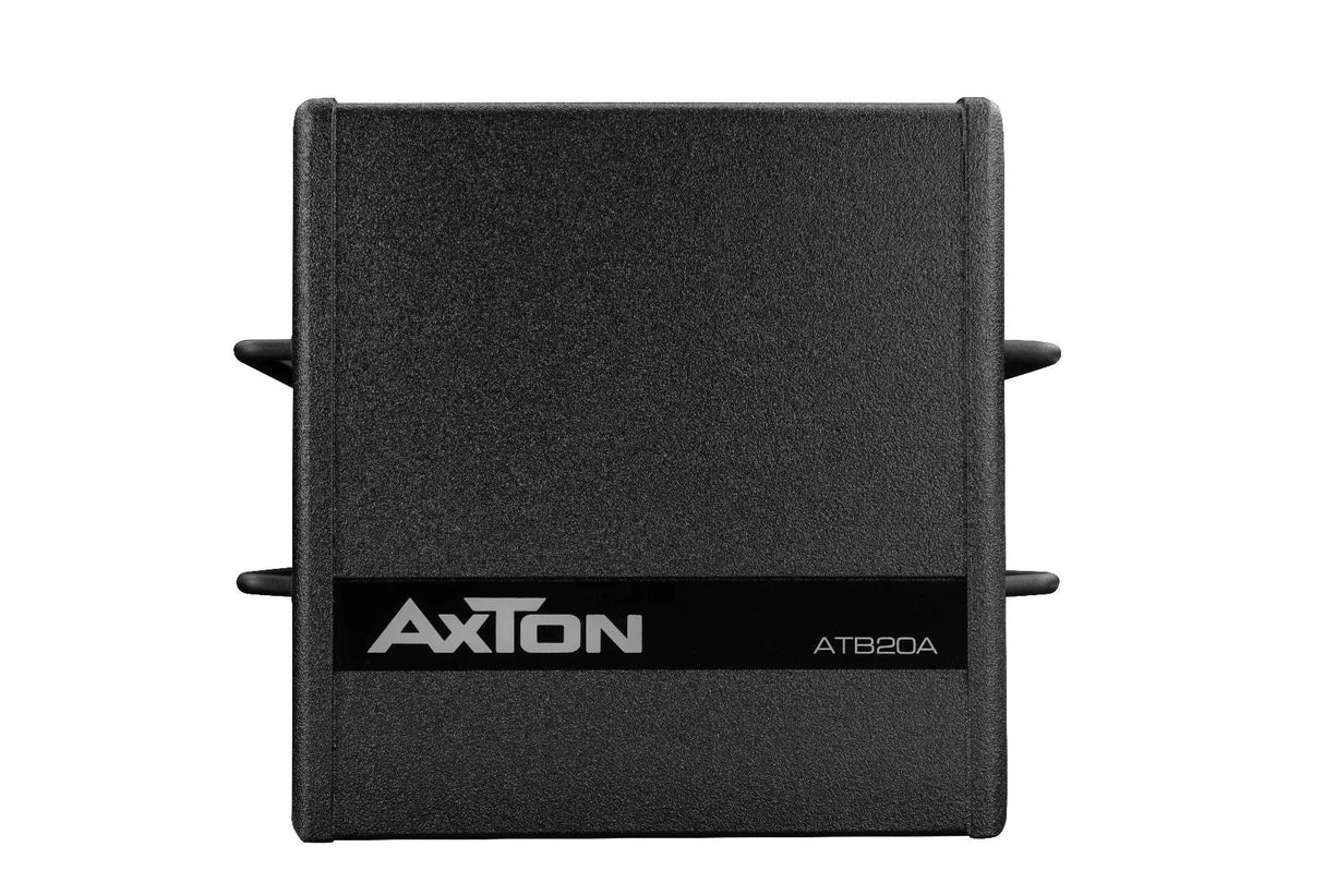 AXTON, ATB20A žemų dažnių kolonėlė su stiprintuvu, 2x 20cm/8" - Šoninis vaizdas su tvirtinimo detalėmis