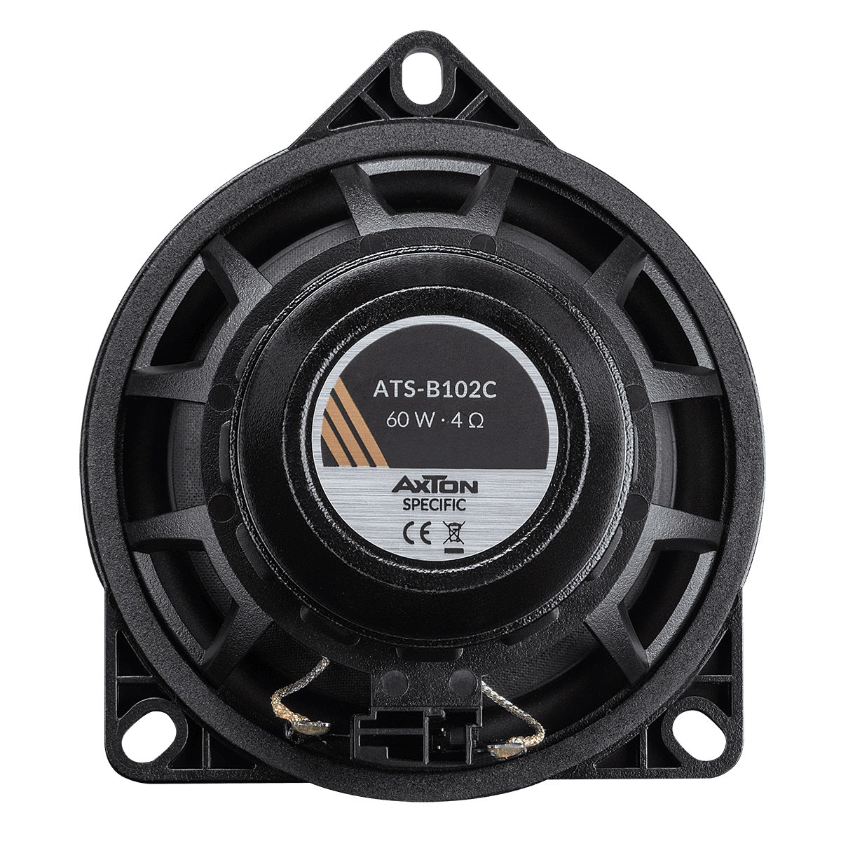 AXTON, ATS-B102C 10 cm 2-juostų, BMW komponentiniai garsiakalbia - Garsiakalbio jungtys ir laidai iš apačios