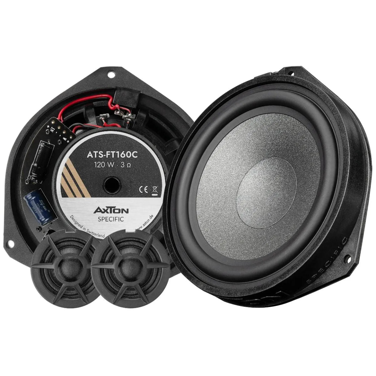 AXTON, ATS-FT160C Fiat Ducato 16.5 cm / 6.5" 2-juostų komponentini