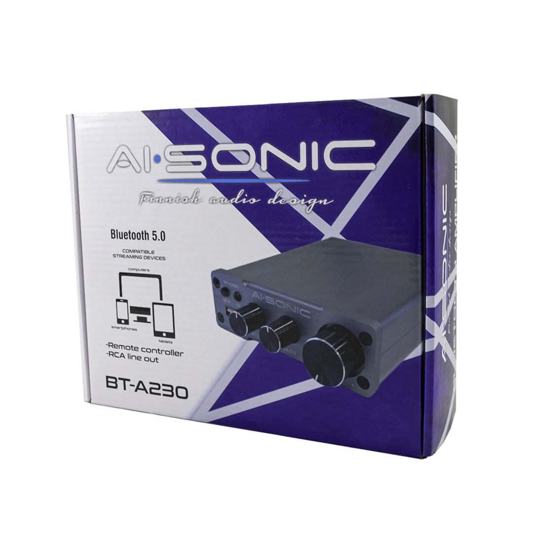 Ai-Sonic BT-A230 - dėžutės šoninis vaizdas su prietaisu