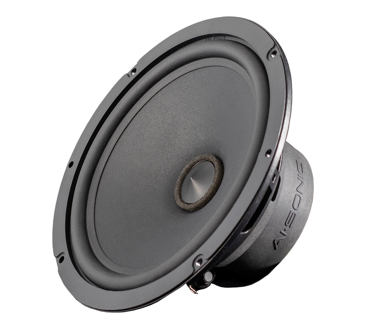 Ai-Sonic S1-MB OEM, komponentiniai garsiakalbiai skirti W211 - Šoninis vaizdas su logotipu ant korpuso
