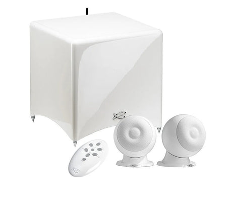 Aktyvi garso kolonėlių sistema Cabasse Stream 3 , su įmontuotu tinklo grotuvu