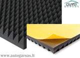 Akustinis porolonas PIRAMIDĖS-L su savaime prilimpančiu paviršiumi (1x1m)