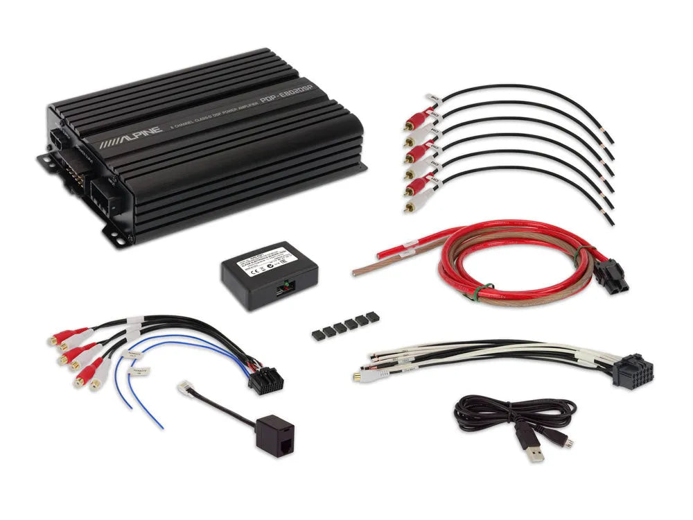 Alpine PDP-E802DSP, skaitmeninis stiprintuvas su DSP