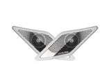 Alpine SPC-106CRA2-2, 6.5" komponentiniai garsiakalbiai skirti VW Crafter 2 ir MAN TGE - Garsiakalbių dizainas su grotelėmis ir logotipu