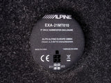 Alpine SWC-D84T6, 180W žemų dažnių garso kolonėlė, skirta WV T6.1 - Etiketė su technine informacija ir simboliais