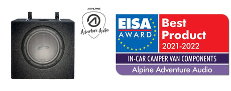 Alpine SWC-D84T6, 180W žemų dažnių garso kolonėlė, skirta WV T6.1