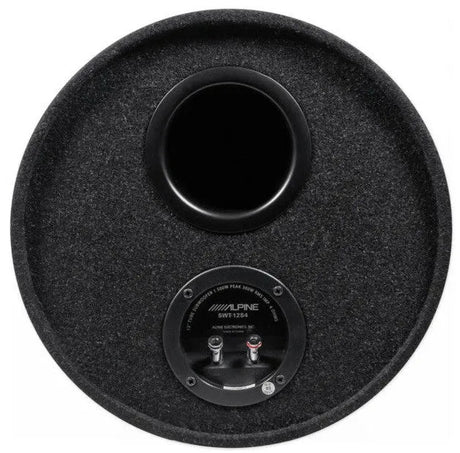 Alpine SWT-12S4, 1000W 12“ (30cm) žemų dažnių garsiakalbis cilindrinėje ventiliuojamoje dėžėje