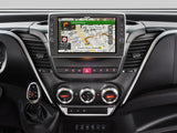 Alpine X903D-ID, automobilinė multimedija su navigacija, Apple CarPlay ir Android Auto - Navigacijos ekranas su žemėlapiu ir pavarų svirtis