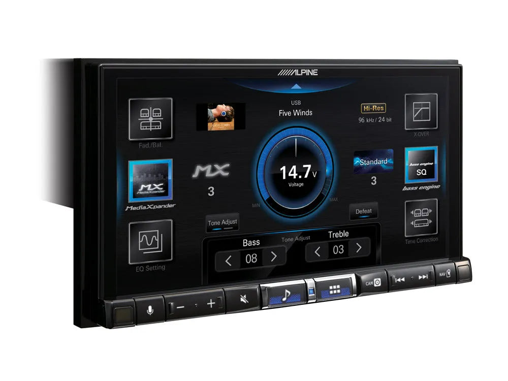 Alpine iLX-705DM, 2DIN multimedijos grotuvas su 7″ HD ekranu ir Apple CarPlay