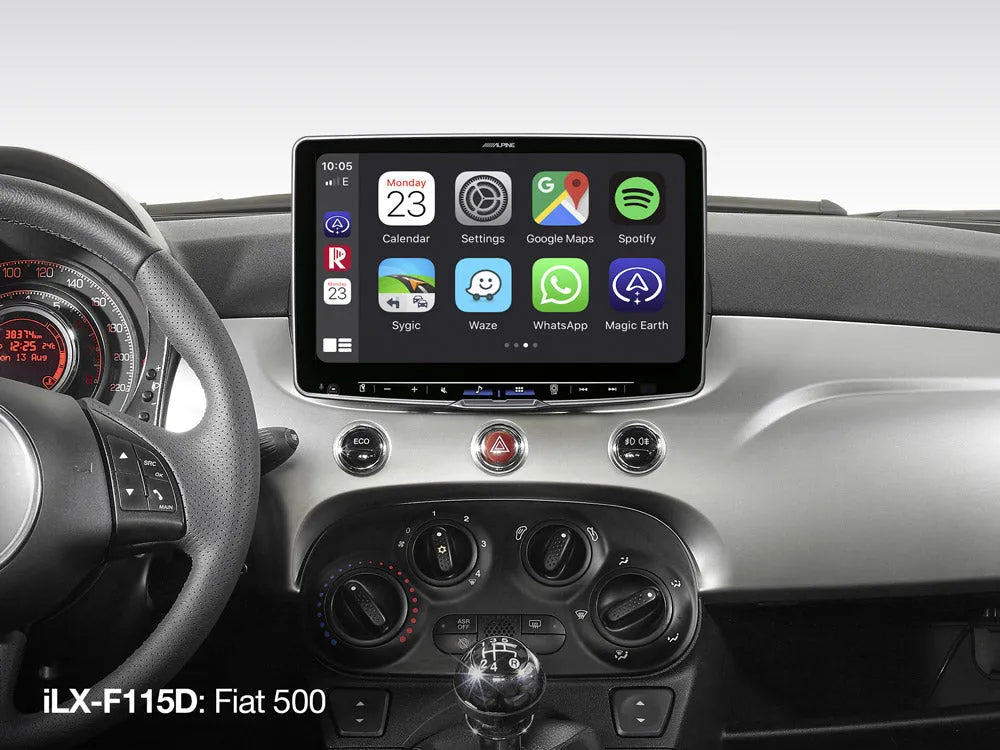 Alpine iLX-F115D, 11" automobilinė multimedija 1DIN korpusu su DAB+, Apple CarPlay ir Android Auto - Didelis 11 colių ekranas su programėlėmis