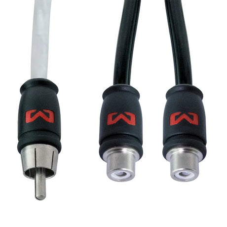 Ampire X30B, (30 cm) signalinis audio Y-RCA kabelis