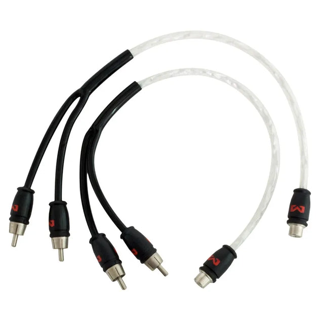 Ampire X30S, (30 cm) signalinis audio Y RCA kabelis - Y formos jungtis su skirtingų spalvų laidais
