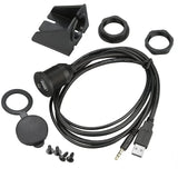 Ampire XUX060, USB-A + AUX įmontuotas lizdas