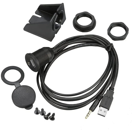 Ampire XUX060, USB-A + AUX įmontuotas lizdas