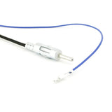 Anteninis perėjimas 2x Fakra Radio-DIN 23cm - Sidabrinis jungties galas su laidais