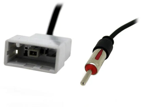 Anteninis perėjimas Subaru-DIN 20cm - baltas jungties lizdas ir antenos kištukas