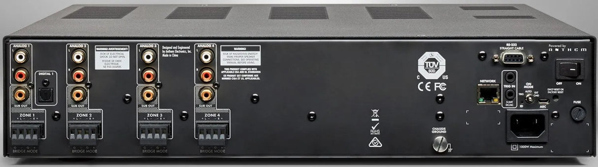 Anthem MDX 8, kelių zonų garso stiprintuvas