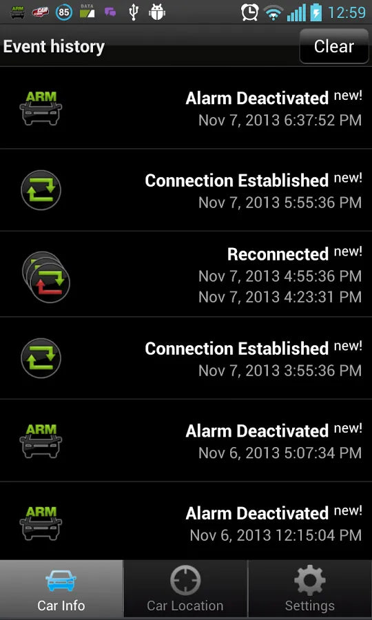 Apsaugos sistema CAR IN PHONE