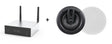 Arylic Wireless Stereo Amplifier A50+ ir System One IC670, stereo komplektas montuojamas į lubas